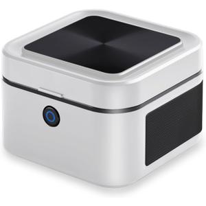 SHD Multifunctional Smokeless Ashtray,USB Rechargeable HEPA Filter Ashtray for Home Office Car Indoor Outdoor- White