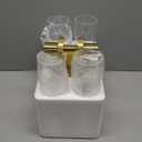 Wall Sconces Set of Two, Hardwired Brushed Gold Bathroom Sconces Wall Lighting with Clear Glass, Modern Sconces Wall Decor Set of 2 Bathroom Light fixtures for Mirror Hallway (Bulbs Not Included)