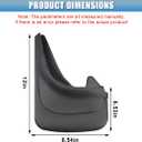 Car Mud Flaps, 12 × 8.5In Flexible & Bendable Splash Guards Set, Vehicle Front & Rear Mudflaps Protection with Screws, Car Exterior Accessories for Sedan, SUV