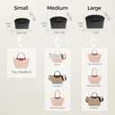 ZTUJO Purse Organizer Insert For Handbags For Le Pliage, Ultra-light Waterproof DupontPaper Upgraded Purse Organizer Insert (Black, Large)
