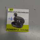 Open Clip-On Earbuds Powerful Sound