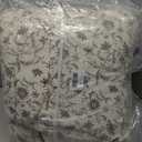 100% Cotton Quilt - King Size Quilt Beige Brown Purple Floral Cotton 3-Piece Bedspread Set, Vintage Lightweight Reversible Comforter Coverlet Bedding Set with 2 Pillow Shams for All-Season