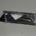 Stove Gap Covers Stainless Steel, 2 Pack Stove Gap Filler Easy Retractable Length 13.8" to 27.5", Width 0.79" ALMCALS Stove Gap Guards Range Trim Kit, Heat Resistant Guard Between Stove Top & Counter (Black)