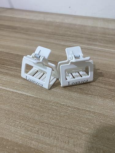 Loanzeg 8pcs Bridesmaid Proposal Gifts 4.1 Inch Square Set of 8 Bachelorette Hair Claw Clips ideas Bridal Shower Gift for Wedding Party Favors (6pcs Small Dusty Blue), 2Pack