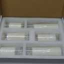 12PCS Hurricane Candles Set with Glass Cylinders – White Unscented Pillar Candles in Glass, 3 Size Mixed Glass Pillar Candle Holder, Windproof Elegant Table Centerpiece for Home, Wedding, Party Decor
