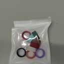 10Pcs Silicone Rings Set Solid Colors Women Rubber Wedding Bands 8mm Wide 2mm Thick