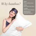BEDELITE Body Pillow Cover, Rayon Made from Bamboo, Cooling Body Pillow Pillowcase for Hot Sleepers and Night Sweats, Breathable & Silky Soft Full Long Pillow Case Cover (White, 20x54 Inches)