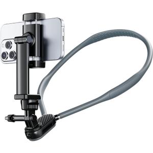 Hamillar Camera Phone Chest Neck Mount Holder for Video Recording iPhone Samsung 4-7 Inch Phones AKASO/Go Pro/Insta360X5/DJI360 (Cameras + Phone Mount)