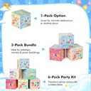 2 x 6 Pcs 3D Birthday Decorations Boxes, Reusable Party Decorations, Pairs with Any Happy Birthday Banner for Women Men Boys Girls