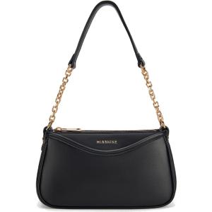 Missnine Purses for Women, Shoulder Bag Small Handbags Vegan Leather Underarm Bags Trendy Hobo Cute Clutch Purse (3-blackmulti-pockets)