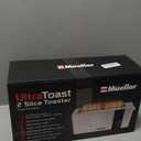 Mueller UltraToast Full Stainless Steel Toaster 2 Slice, Long Extra-Wide Slots with Removable Tray, Cancel/Defrost/Reheat Functions, 6 Browning Levels with LED Display, Housewarming Gifts New Home