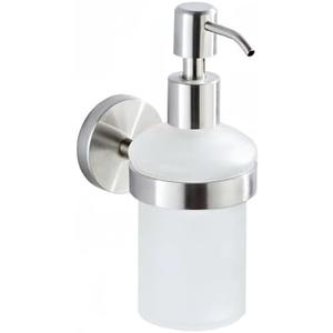 Hand Soap Dispenser Wall Mount, Glass Pump Bottle for Kitchen & Bathroom, Dish Soap Dispenser with Stainless Steel Pump, Dispenser Pump Bottle for Lotions,Liquid Soaps