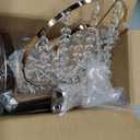 Metal Gold Flower Stands for Centerpieces - 21.88" Tall Wedding Decor Flower Vases, Elegant Floral Crystal Vases, 2pcs of Table Centerpiece Floral Stands for Wedding Party Event Home Decorations