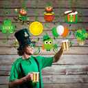 St. Patricks Day Decorations Set- Saint Patricks Day Hanging Swirls, Lucky Green Clover Hanging Banners, Saint Patrick's Day Decor, Shamrock Hanging Ornaments, Irish Party Favors Indoor Outdoor