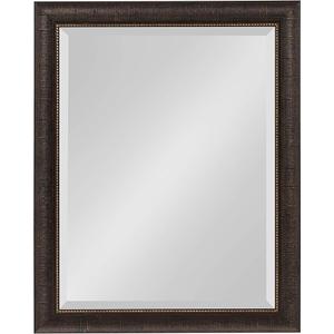 Aldridge Framed Decorative Rectangle Wall Mirror; 23x31 Inch Vintage Rectangular Mirror for Use as Bathroom Mirror for Over Sink or Entryway Mirror, Black