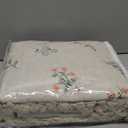 Boho Floral 100% Blackout Curtains 63 Inch Length 2 Panels Set, Linen Texture Farmhouse Curtains Beige Tassel for Living Room Bedroom Vintage Rustic Patterned Printed Western Rod Pocket