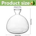 Avocado Tree Growing Kit,Avocado Seed Starter Vase,Glass Plant Pot with Avocado Stickers,Plant Indoor Grow Gardening Gifts