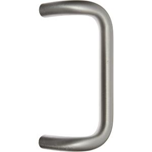 Rockwood BF157A.28 Aluminum 90-Degree Offset Door Pull, 1" Diameter x 9" Center-to-Center, Through Bolt Mounting for 1-3/4" Door, Clear Anodized Finish