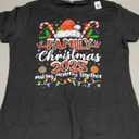 Family Christmas 2025 Matching Santa Tee Xmas Pajamas Pjs T-Shirt Size M