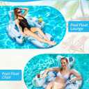 Pool Floats Adult Heavy Duty Inflatable Pool Lounger Floating Tanning Rafts Water Floaty Lounge Lake Beach Party Games