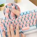 Stylish and Functional Keyboard Stickers and Cover for Long Nails  Perfect Keyboard Bubbles for Long Nails Accessories and Gifts for Office Girls, Gaming Girls(White)