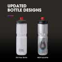 HydraPak | Polar Bottle - Polar Surge Insulated Bike Water Bottle 2-Pack - High Flow, Cycling & Sports Squeeze Bottle (Ascent Black, 700ml / 24oz)