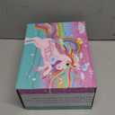 SMILESSKIDDO 46pcs Princess Tea Party Set for Little Girls - Kids Kitchen Pretend Play Toys - Toddler Tea Party Sets for Girls 3-5, Gift for 3 4 5 6 Girl(Unicron)