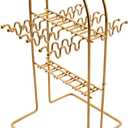 1pcs Gold Cutlery Stand, Stainless Steel Silverware Holder Kitchen Hanging Tableware Storage Rack, Holds 24pcs, Lightweight and easy to move