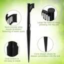 GlikCeil 50 Pcs 12.8" Irrigation Drip Support Stakes 1/4 Inch Tubing Hose Holder Adjustable Riser Drip Lines Ground Stakes for Micro Sprinkler Gardens Irrigation Supplies
