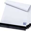 POLYSELLS 200 pcs 6x9 Inches White Poly Mailers Shipping Envelopes, Strong Adhesive Sealing, Waterproof, and Tear-resistant Postal Mailing Bags for Small Business, Clothes, Non-Fragile Items