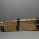 PVC Slide-On Door Bottom | Adjustable Plastic Weatherstrip Door Bottom with Drip Cap | 3 Feet (36-Inch) | for 1 3/4 Doors | Black | Fits Gaps 3/8 to 7/8 | Made in The USA