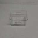 Rubbermaid Commercial Products, Space Saving Square Food Storage Container, 4 Quart, Clear, for Kitchen/Sous Vide/Meal Prep