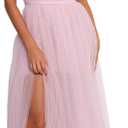 Anabella Strapless Maxi Dress - Pale Pink XS