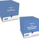 Basics Facial Tissue with Lotion, 2-Ply, 1350 Count (8Packs of 75), (Packaging May Vary)