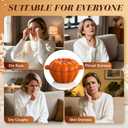 Wood Stove Steamer, WoodStove Humidifier, Woodstove Steamer, Cast Iron Humidifier for WOODStove 2.4 Quart Large Capacity Rust Resistant, Orange & Pumpkin