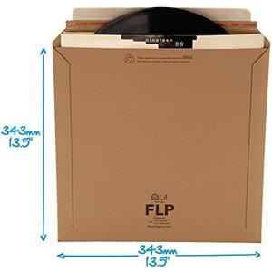 100 12" LP vinyl record STRONG corrugated cardboard mailers envelopes peel seal Lil FLP, One Size