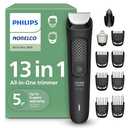 Norelco Philips All-in-One 3000 Series 13 in 1 Trimmer for Men, Beard Trimmer & Head Hair Clipper, Full Metal Self-Sharpening Blades & 8 Length Settings, MG3939/50