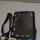 ROISKIN Case for iPad (A16) 11th Generation 11 Inch 2025, iPad 10th Generation Case 10.9" for Kids with Screen Protector,360 Kickstand & Handle,Shoulder Strap,Heavy Duty Military Grade Drop Protection (No Pen Holder, Black-Blue)