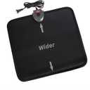 Heated Floor Mat Under Desk for Foot Warmer - Wider 110V Adjustable Temperature Electric Heating Pad - Carbon Crystal & Energy Saving Feet Warmers for Office,Home (Black)