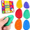 Fidget Toys Sensory Stone for Kids: 6 Pack Textured Soft Worry Stone for Autism Kids Calming - Fidget Stress Toys for Students Anxiety Relief - Small Prizes Fidget Toys