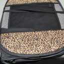 Lucky Monet Portable Dog Cat Playpen Small Dog Puppy Kitten Play Pens Indoor Pop Up Travel Dog Pen for Outdoor Camping Use (Small(29"x29"x16"), Leopard Print)