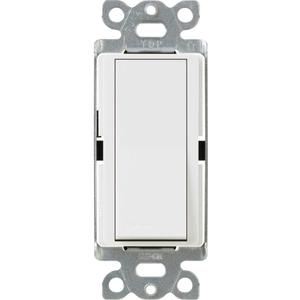 Lutron Claro 15 Amp Single-Pole Paddle Switch, CA-1PS-WH, White