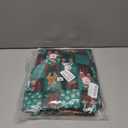 ANGELGGH Family Matching Christmas Onesie Pajamas, Vacation Cute Printed One Piece Pajamas, Xmas Hooded Holiday Sleepwear (Medium, Green Plaid Santa)