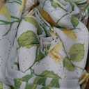Summer Floral Quilt Full/Queen Size Lightweight Yellow Green Blossom Bedspread Flowers Leaves Botanical Coverlet Set Light Thin Soft Plant Bed Cover Garden Bedding Daybed Cover Home Decor