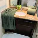 YTYC 39x78 Inch Oversized Bath Sheets Extra Large Bath Towels Set of 6 Super Soft Luxury Microfiber Shower Towels for Bathroom 80% Polyester(Olive Green,3 Piece)