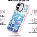 Bouvardia for iPhone 17 Case, Cute Girly Design for Women, Shockproof & Aesthetic, Ocean World