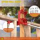 2 Pack Wall Jack, Portable Wall Jacks for Framing, Use with 1-1/2 X 3-1/2 in Fir Poles Or 1 in Od Steel Pipe, Malleable Casting Iron Wall Jack for Lifting Wall Beams, Capacity of Lifting 1,000 lbs
