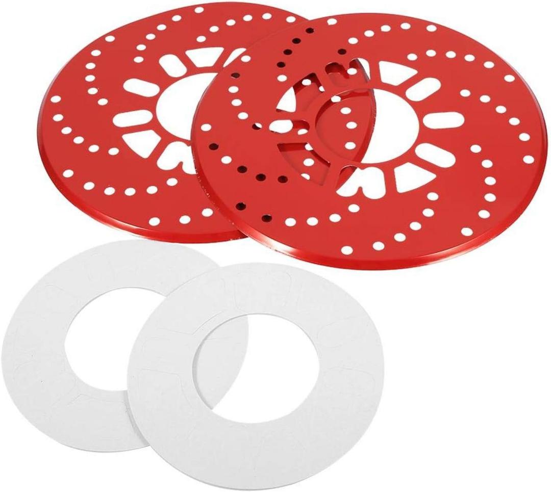Disc Brake Rotor Cover, Aluminum Decorative Brake Rotor Trim 26cm Red Racing Style Heat Dissipation Design Fits Cars With 14 Inch Or Larger Wheels 4 Or 5 Bolt Pattern Enhances Wheel Appearance