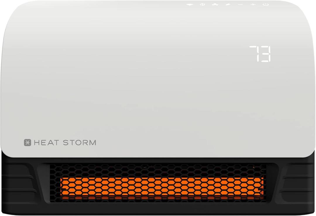 Heat Storm 1500-Watt Sedona WiFi Infrared Wall Mountable Heater,White