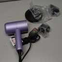 slopehill Professional Ionic Hair Dryer, Powerful 1800W Fast Drying Low Noise Blow Dryer with 2 Concentrator Nozzle 1 Diffuser Attachments for Home Salon Travel (Lavender)